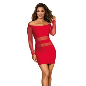 Robe Tulle et Stretch Rouge