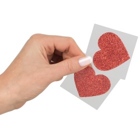 Sticker Cœurs Rouges pour Seins